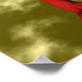 Roter Drache (groß) Poster (Ecke)