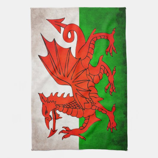 Roter Drache Handtuch (Vertikal)