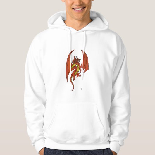 Roter Drache Hoodie (Vorderseite)