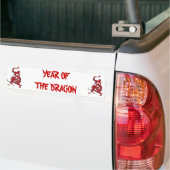 Roter Drache - Jahr des Drachen Autoaufkleber (Auf Lkw)