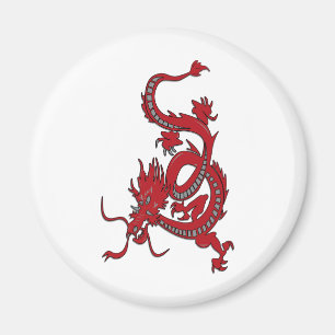 Roter Drache - Jahr des Drachen Magnet