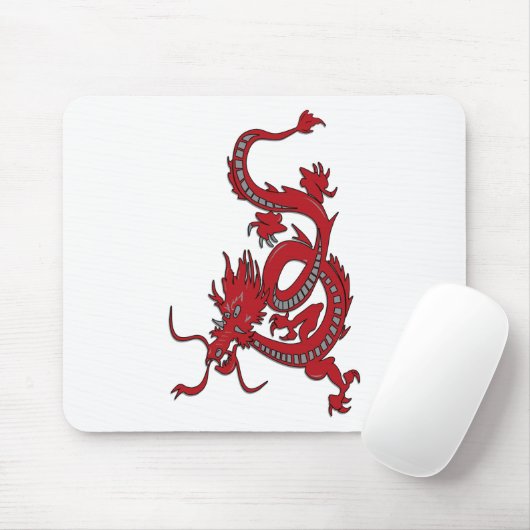 Roter Drache - Jahr des Drachen Mousepad (Mit Mouse)