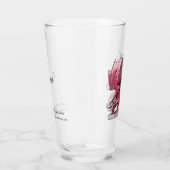 Roter Drache: Januar Birthstone Garnet Glas (Rechts)