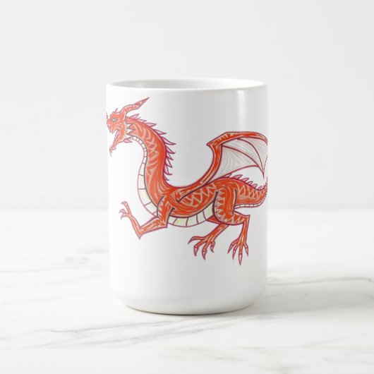 Roter Drache Kaffeetasse (Mittel)
