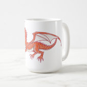 Roter Drache Kaffeetasse (VorderseiteRechts)