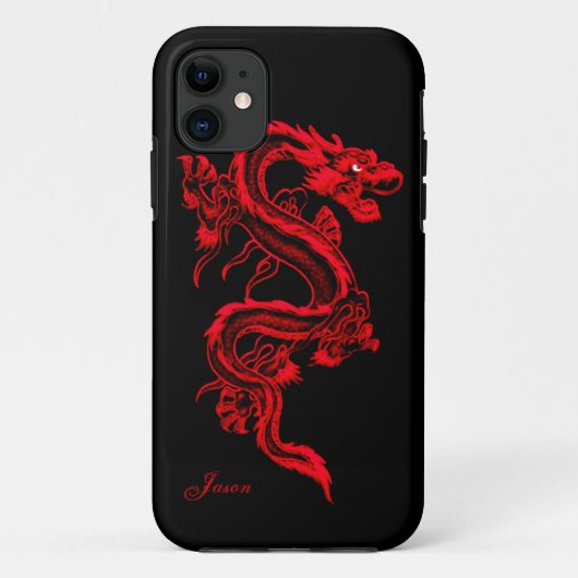Roter Drache kundenspezifischer iPhone 5 Fall Case-Mate iPhone Hülle (Rückseite)
