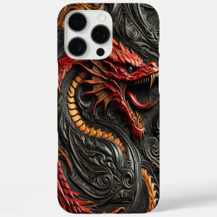 Roter Drache Kunst iPhone 16 Pro Max Hülle