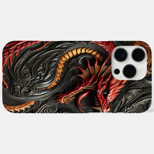 Roter Drache Kunst Case-Mate iPhone Hülle (Rückseite (Horizontal))