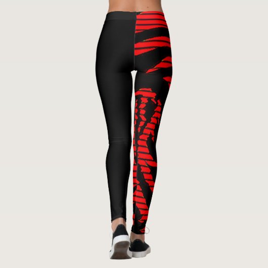 Roter Drache Leggings (Rückseite)