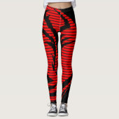 Roter Drache Leggings (Vorderseite)