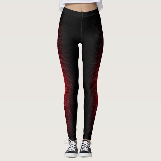 Roter Drache Leggings (Vorderseite)