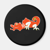 Roter Drache Magnet (Vorne)