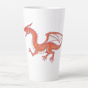 Roter Drache Milchtasse