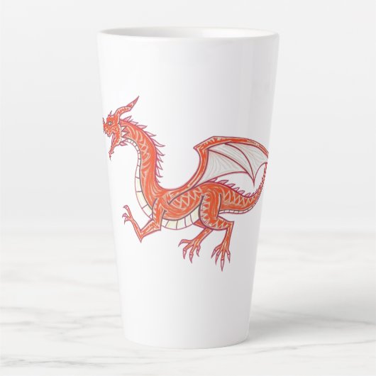 Roter Drache Milchtasse (Vorderseite)