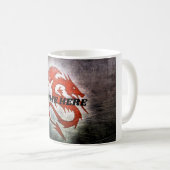 Roter Drache mit Namen Kaffeetasse (VorderseiteRechts)