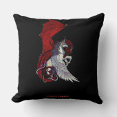 Roter Drache Monster Crimson Fantasy Wings Unicorn Kissen (Vorderseite)