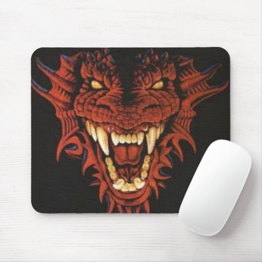 Roter Drache Mousepad (Mit Mouse)