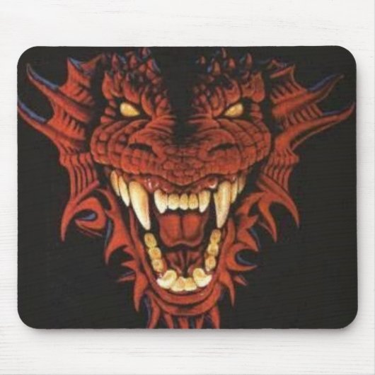 Roter Drache Mousepad (Vorne)