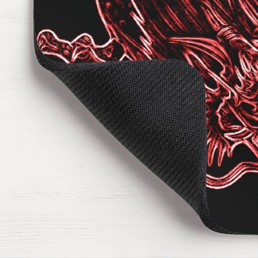 Roter Drache Mousepad (Ecke)