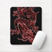 Roter Drache Mousepad (Mit Mouse)