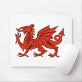 Roter Drache Mousepad (Mit Mouse)