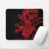 Roter Drache Mousepad (Mit Mouse)