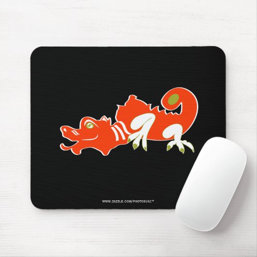 Roter Drache Mousepad (Mit Mouse)