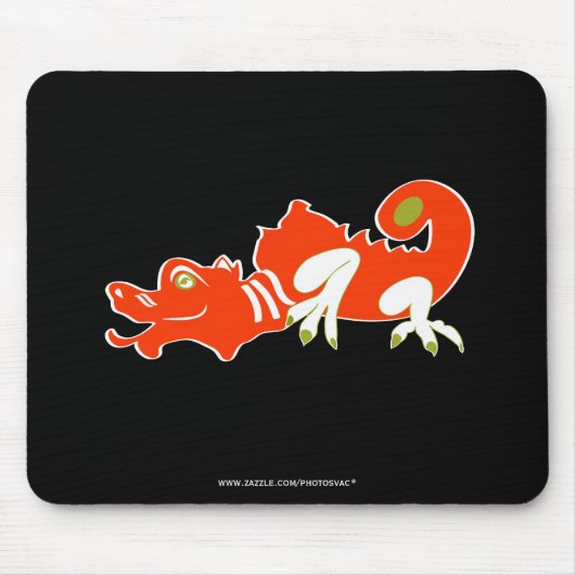 Roter Drache Mousepad (Vorne)