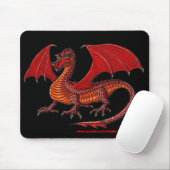 Roter Drache mousepad Entwurf (Mit Mouse)