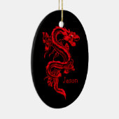 Roter Drache Ornament (Rechts)