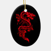 Roter Drache Ornament (Hinten)
