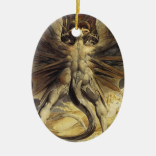 Roter Drache Ornamente