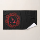 Roter Drache personalisiert Badhandtuch Set (Handtuch)