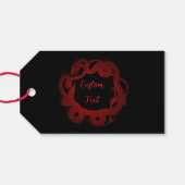 Roter Drache Personalisiert Geschenkanhänger (Rückseite Horizontal)