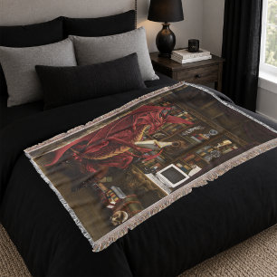 Roter Drache Podcast Fantasy Decke
