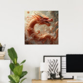 Roter Drache Poster (Heimbüro)