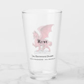 Roter Drache: Ruby vom Juli Glas (Rückseite)