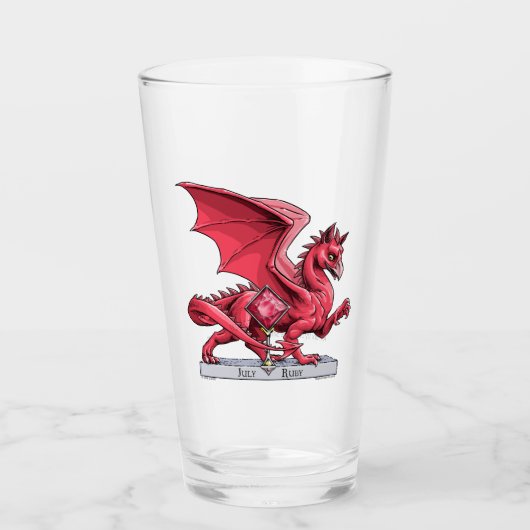 Roter Drache: Ruby vom Juli Glas (Vorderseite)