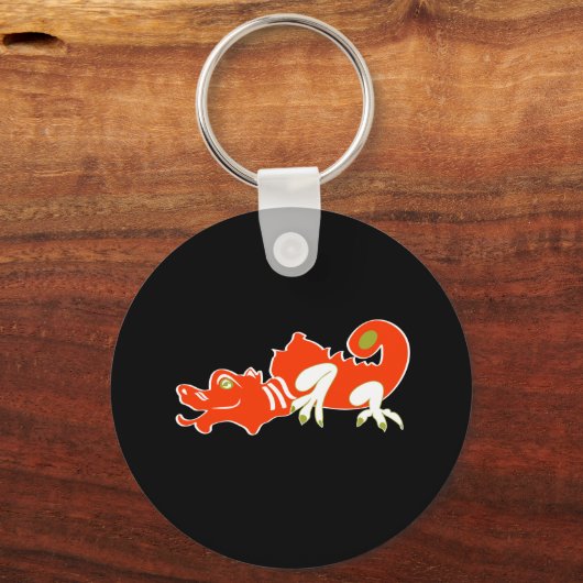 Roter Drache Schlüsselanhänger (Vorderseite)