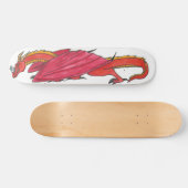 Roter Drache Skateboard (Horizontal)