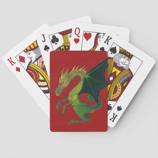Roter Drache Spielkarten (Rückseite)