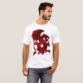 Roter Drache T-Shirt (Vorne ganz)