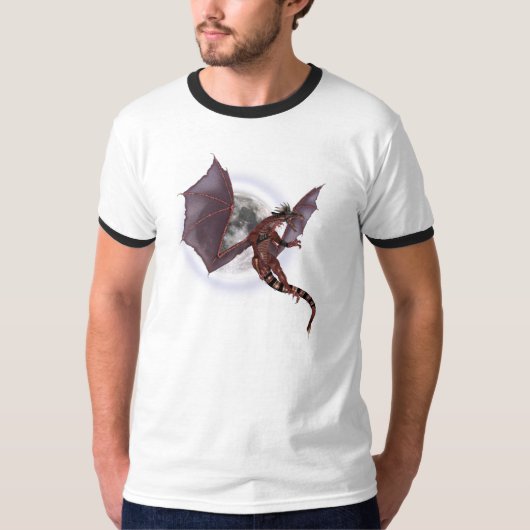 Roter Drache T-Shirt (Vorderseite)