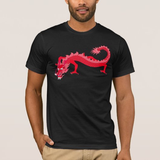Roter Drache T-Shirt (Vorderseite)