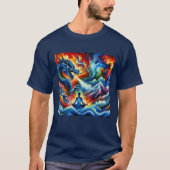 Roter Drache T-SHIRT (Vorderseite)