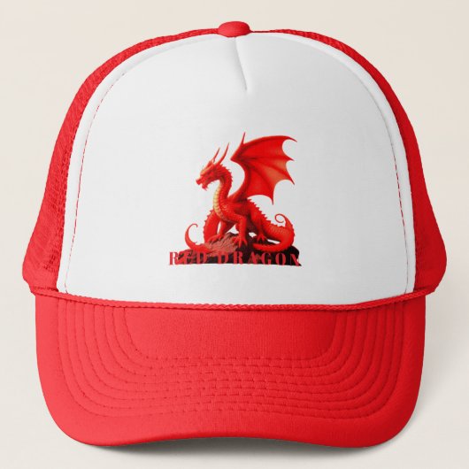 ROTER DRACHE TRUCKERKAPPE (Vorderseite)