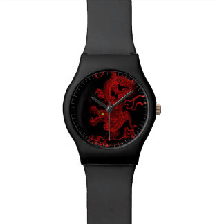 Roter Drache Uhr