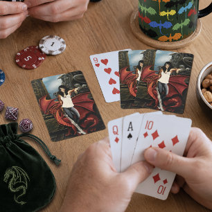 Roter Drache Urban Fantasy Spielkarten