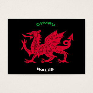 Roter Drache von Wales (Cymru), Schwarzes, Weiß,