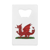 Roter Drache von Wales Geldbeutel Flaschenöffner (Rückseite)